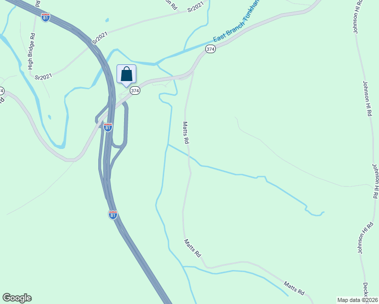 map of restaurants, bars, coffee shops, grocery stores, and more near 511 Knickerbocker Road in Nicholson