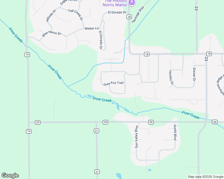 map of restaurants, bars, coffee shops, grocery stores, and more near 58262 Shallow Creek Lane in Goshen