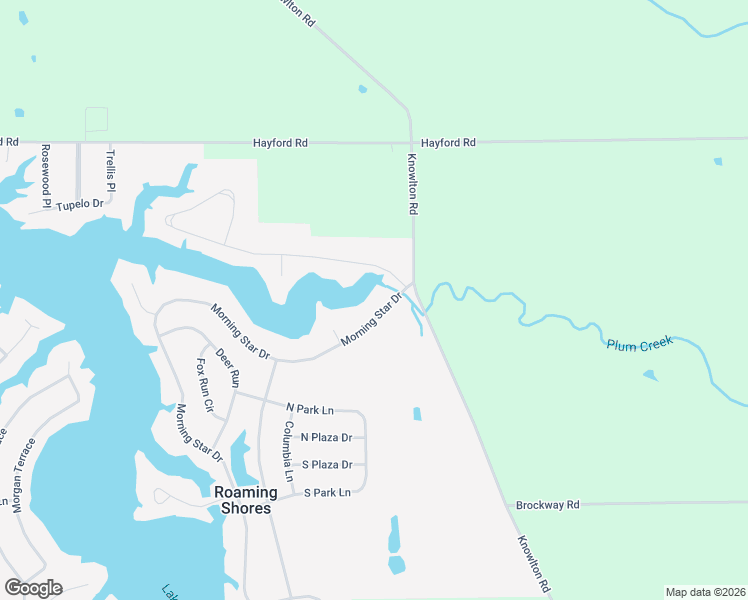 map of restaurants, bars, coffee shops, grocery stores, and more near 2335 Morning Star Drive in Roaming Shores