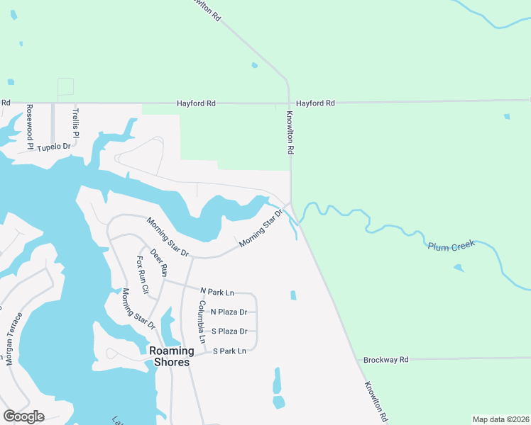map of restaurants, bars, coffee shops, grocery stores, and more near 2335 Morning Star Drive in Roaming Shores