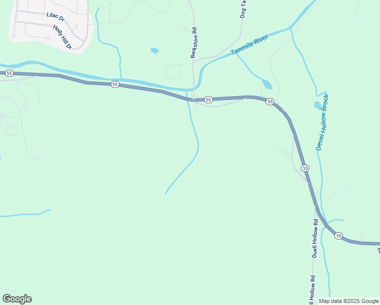map of restaurants, bars, coffee shops, grocery stores, and more near 14 Mountain View Lane in Wingdale