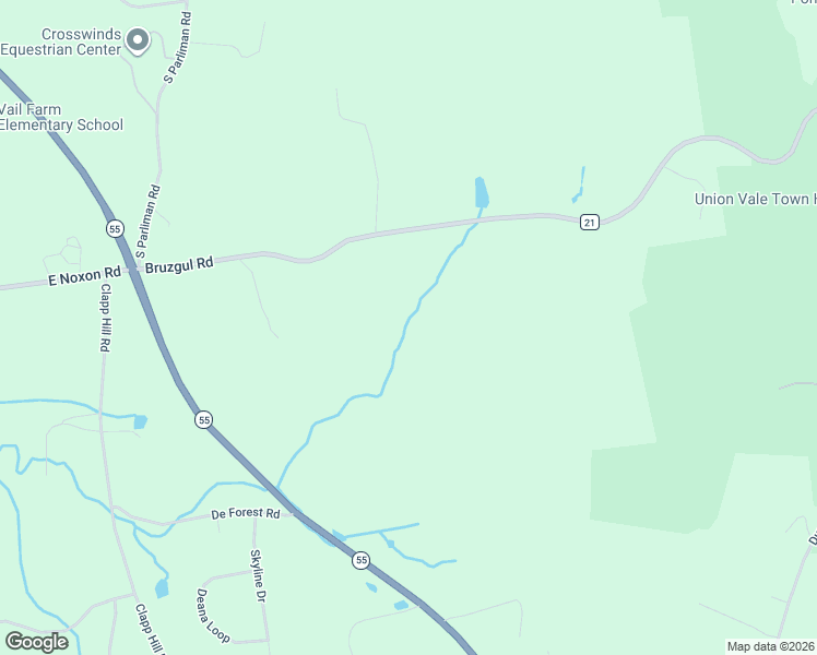 map of restaurants, bars, coffee shops, grocery stores, and more near 1830 Bruzgul Road in Lagrangeville