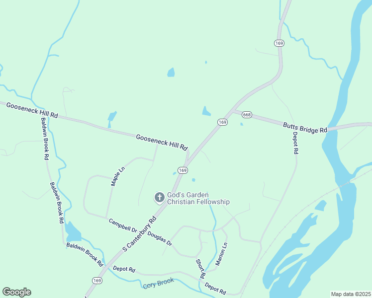 map of restaurants, bars, coffee shops, grocery stores, and more near 11 Gooseneck Hill Rd in Canterbury