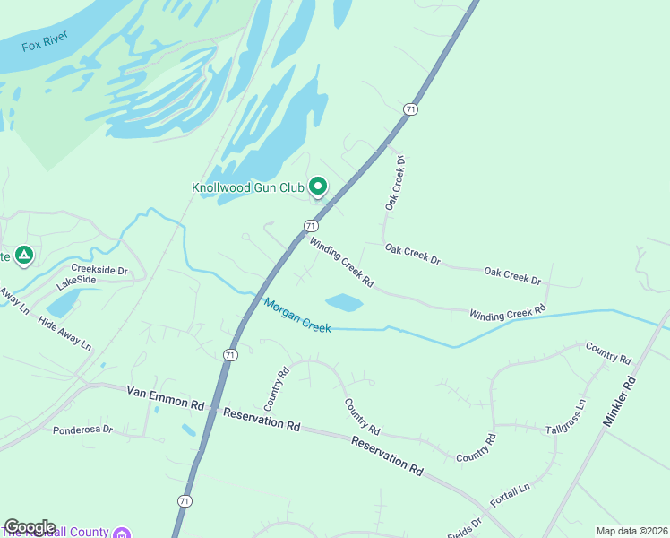 map of restaurants, bars, coffee shops, grocery stores, and more near 2 Fox Hill Court in Yorkville