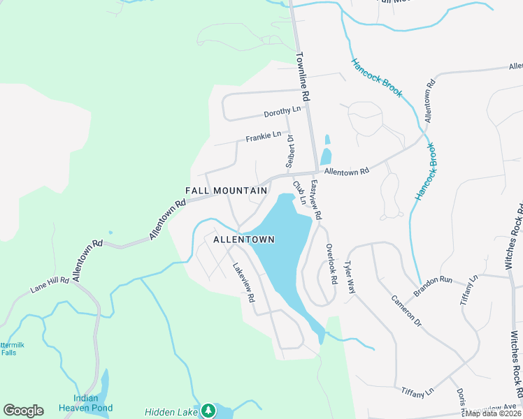 map of restaurants, bars, coffee shops, grocery stores, and more near 36 Fall Mountain Lake Road in Plymouth