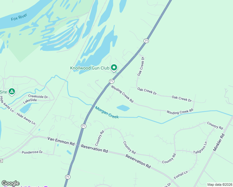 map of restaurants, bars, coffee shops, grocery stores, and more near 2 Fox Hill Court in Yorkville