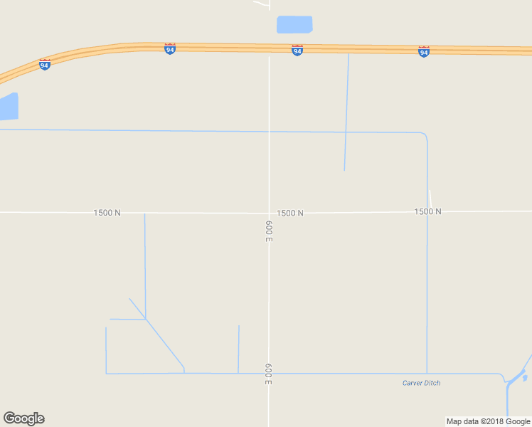 map of restaurants, bars, coffee shops, grocery stores, and more near 598 1500 North in Michigan City