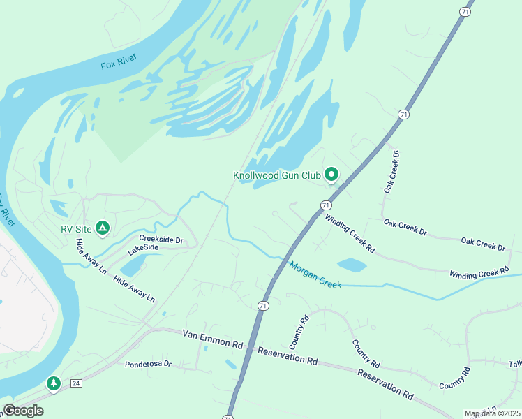 map of restaurants, bars, coffee shops, grocery stores, and more near 7609 River Oaks Drive in Yorkville