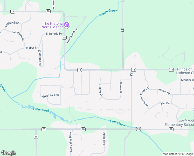 map of restaurants, bars, coffee shops, grocery stores, and more near 58047 Hooley Drive in Goshen