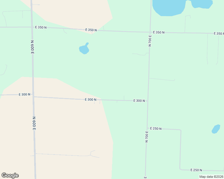 map of restaurants, bars, coffee shops, grocery stores, and more near 6837 East 300 North in Rolling Prairie