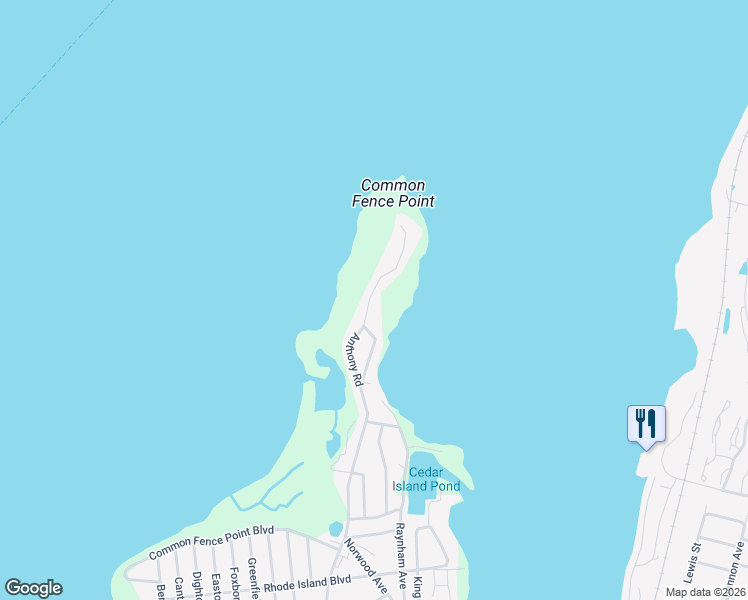 map of restaurants, bars, coffee shops, grocery stores, and more near 1265 Anthony Rd in Portsmouth