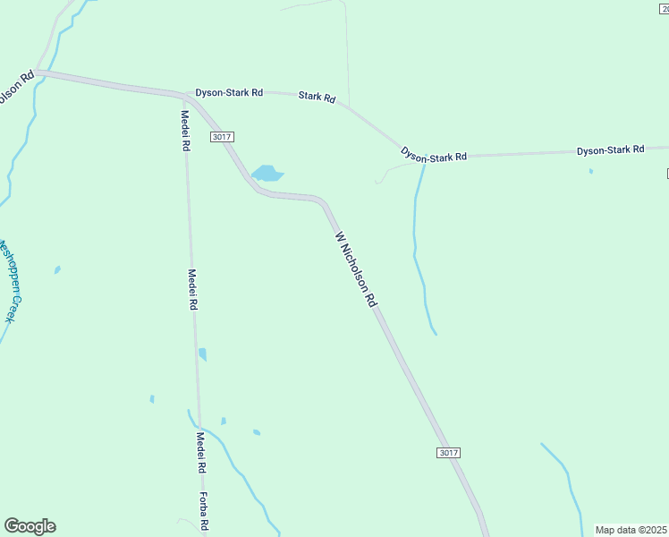 map of restaurants, bars, coffee shops, grocery stores, and more near 3026 West Nicholson Road in Factoryville
