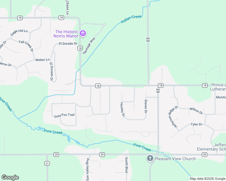 map of restaurants, bars, coffee shops, grocery stores, and more near 58047 Hooley Drive in Goshen