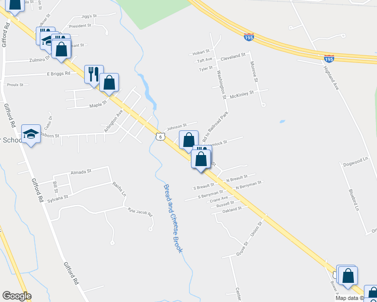 map of restaurants, bars, coffee shops, grocery stores, and more near 848 State Road in Westport