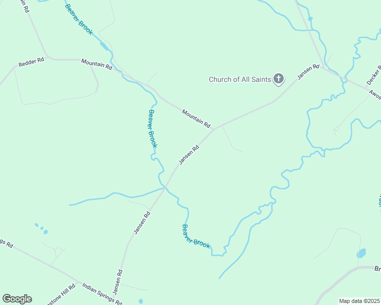 map of restaurants, bars, coffee shops, grocery stores, and more near Jansen Road in Ulster County