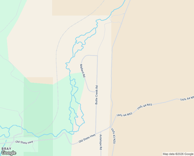 map of restaurants, bars, coffee shops, grocery stores, and more near 26307-26309 Butte Creek Road in Macdoel
