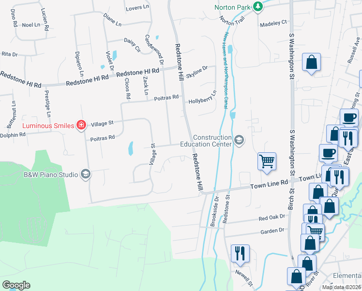 map of restaurants, bars, coffee shops, grocery stores, and more near 155 Evelyn Road in Bristol