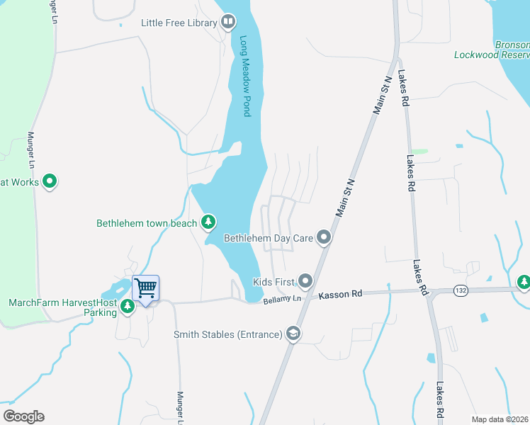 map of restaurants, bars, coffee shops, grocery stores, and more near 80 Bethlehem Lane in Bethlehem
