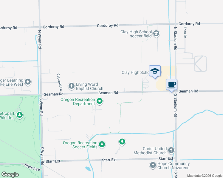 map of restaurants, bars, coffee shops, grocery stores, and more near 5403 Seaman Road in Oregon