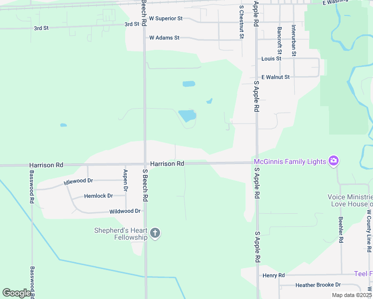 map of restaurants, bars, coffee shops, grocery stores, and more near 57800 Beech Road in Osceola