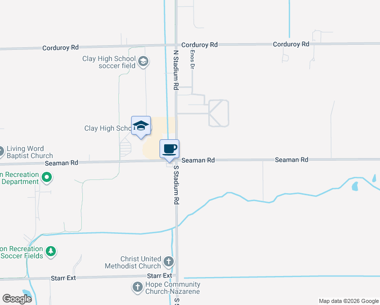 map of restaurants, bars, coffee shops, grocery stores, and more near 10 North Stadium Road in Oregon