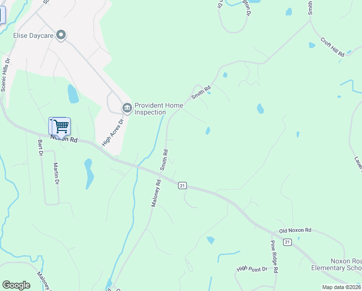 map of restaurants, bars, coffee shops, grocery stores, and more near 209 Smith Road in Poughkeepsie