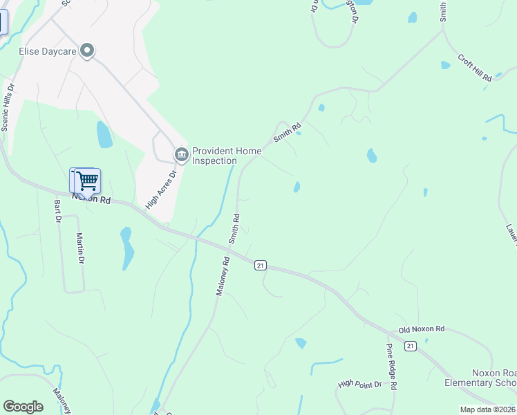 map of restaurants, bars, coffee shops, grocery stores, and more near 209 Smith Road in Poughkeepsie