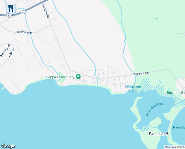 map of restaurants, bars, coffee shops, grocery stores, and more near 9 Oliver Street in Mattapoisett