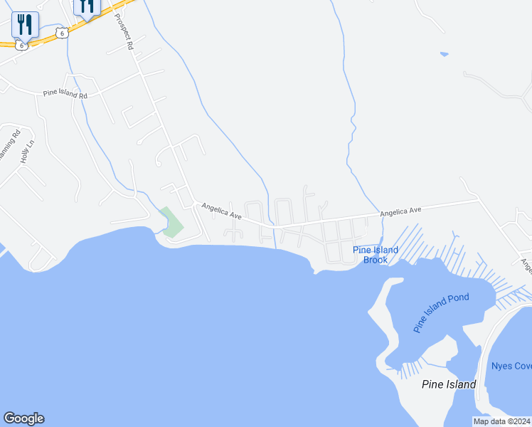 map of restaurants, bars, coffee shops, grocery stores, and more near 9 Oliver Street in Mattapoisett