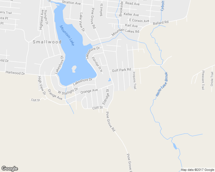 map of restaurants, bars, coffee shops, grocery stores, and more near 17 Orange Avenue in Monticello