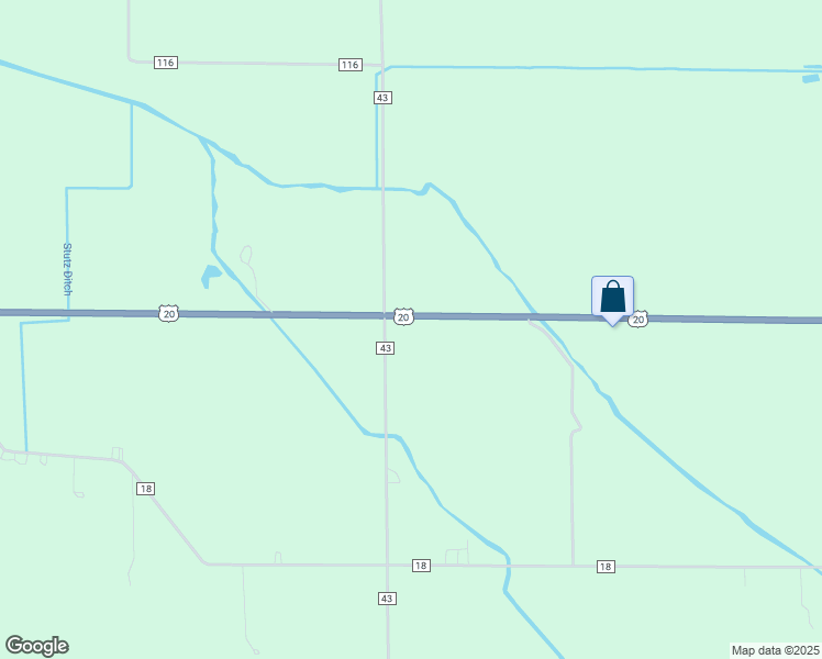 map of restaurants, bars, coffee shops, grocery stores, and more near 10928 U.S. 20 in Middlebury
