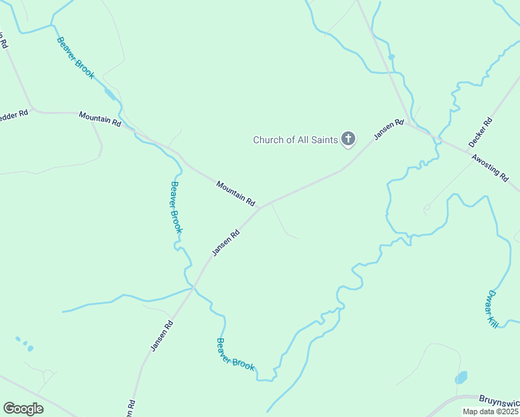 map of restaurants, bars, coffee shops, grocery stores, and more near Jansen Road in Ulster County