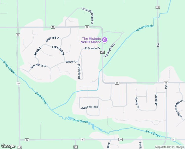 map of restaurants, bars, coffee shops, grocery stores, and more near 57925 County Road 18 in Goshen