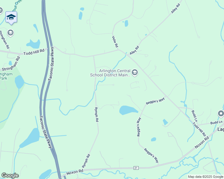 map of restaurants, bars, coffee shops, grocery stores, and more near 6 Sundance Road in Lagrangeville