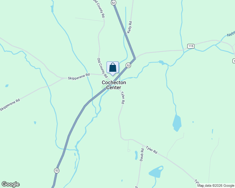 map of restaurants, bars, coffee shops, grocery stores, and more near 24 Tyler Road in Narrowsburg