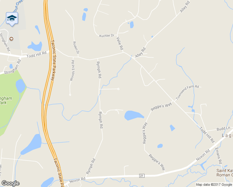 map of restaurants, bars, coffee shops, grocery stores, and more near 6 Sundance Road in Lagrangeville