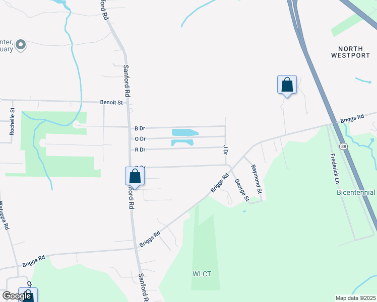 map of restaurants, bars, coffee shops, grocery stores, and more near 70 D Drive in Westport