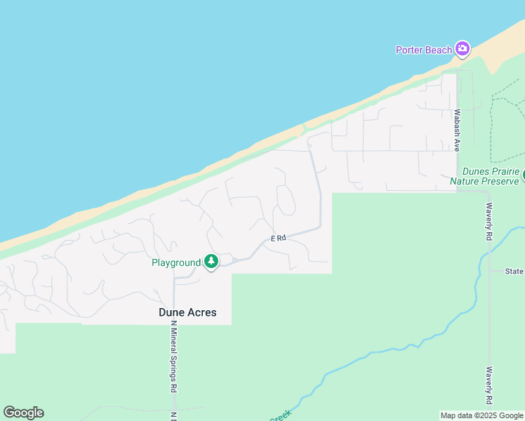 map of restaurants, bars, coffee shops, grocery stores, and more near 1-3 Ridge Dr in Dune Acres