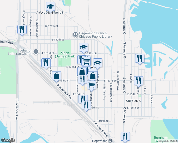 map of restaurants, bars, coffee shops, grocery stores, and more near in Chicago
