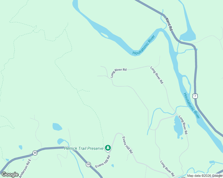 map of restaurants, bars, coffee shops, grocery stores, and more near 41 Long River Road in Sherman