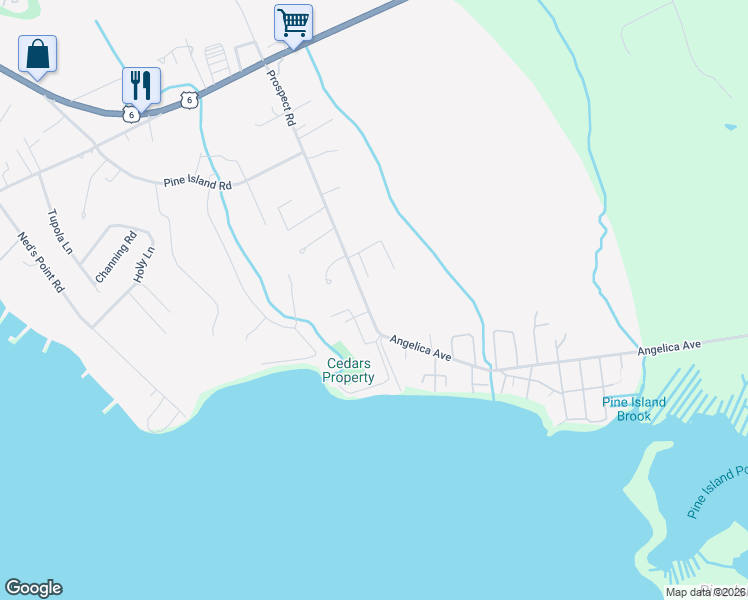 map of restaurants, bars, coffee shops, grocery stores, and more near 53 Prospect Road in Mattapoisett