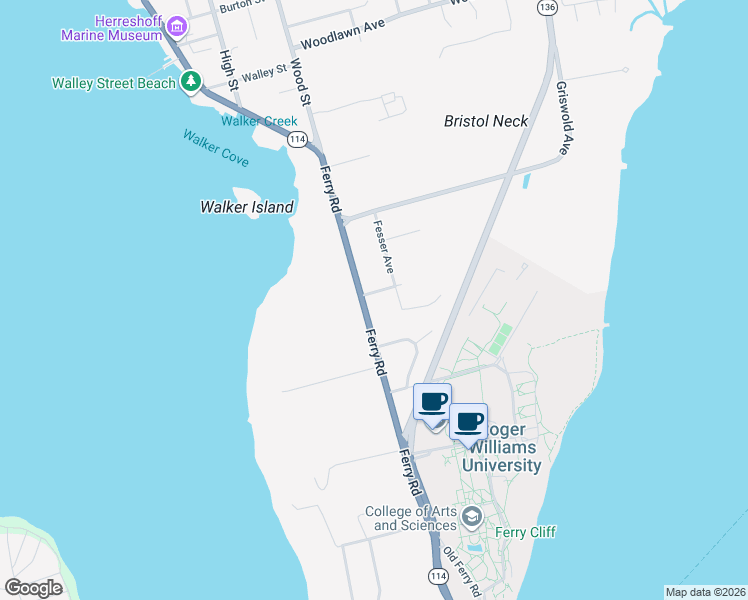 map of restaurants, bars, coffee shops, grocery stores, and more near 104 Ferry Road in Bristol