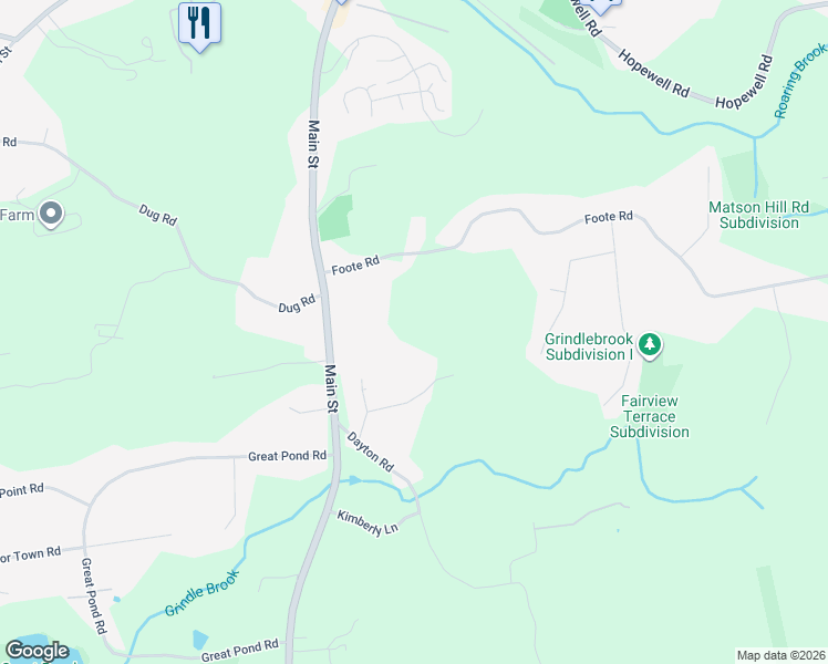 map of restaurants, bars, coffee shops, grocery stores, and more near 550 Main Street in Glastonbury