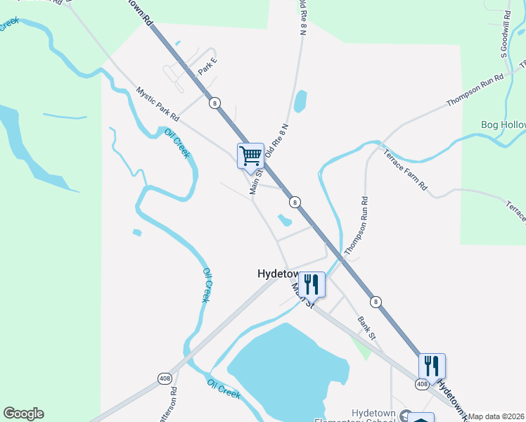 map of restaurants, bars, coffee shops, grocery stores, and more near 12944-12948 Main Street in Titusville