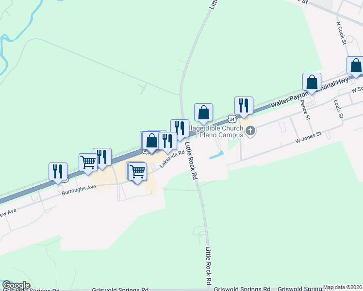 map of restaurants, bars, coffee shops, grocery stores, and more near 6300 Lakeside Drive in Plano