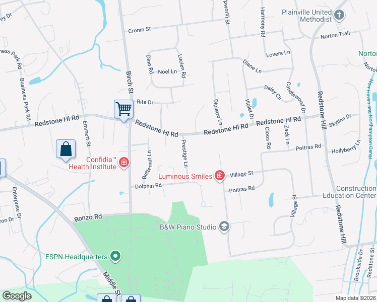 map of restaurants, bars, coffee shops, grocery stores, and more near 472 Redstone Hill Road in Bristol