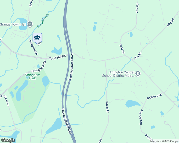 map of restaurants, bars, coffee shops, grocery stores, and more near 5 Woods End Road in Lagrangeville