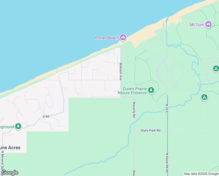 map of restaurants, bars, coffee shops, grocery stores, and more near 389-427 Bote Dr in Porter