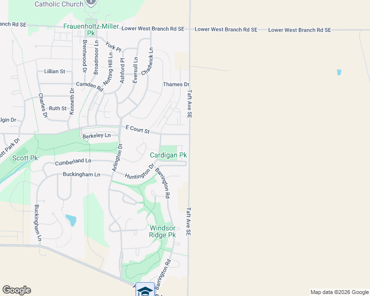 map of restaurants, bars, coffee shops, grocery stores, and more near 409 Taft Avenue Southeast in Iowa City