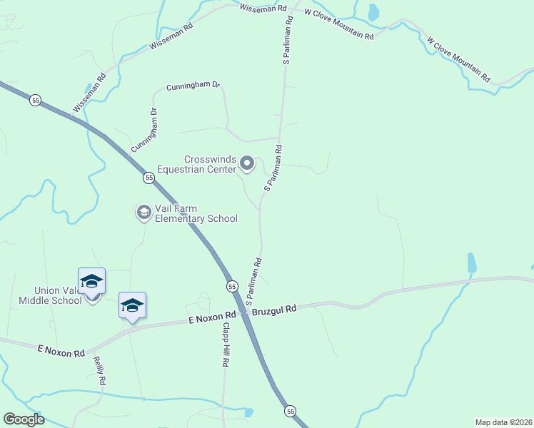 map of restaurants, bars, coffee shops, grocery stores, and more near 68 South Parliman Road in Lagrangeville
